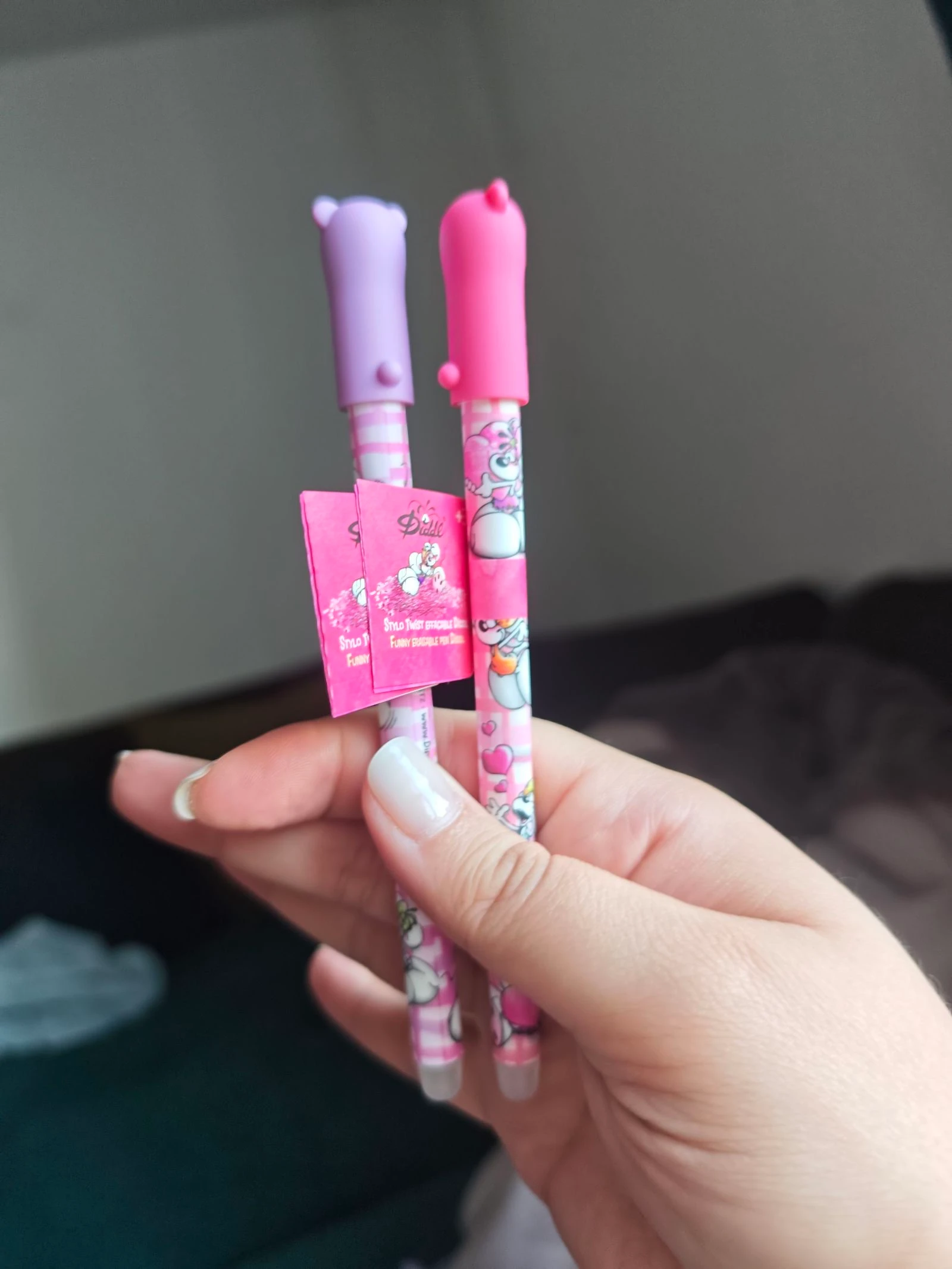 Lot 2 stylos effaçables Diddl coeur France – photo 2